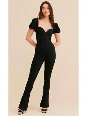 Free People Women's Black Playsuit-romper